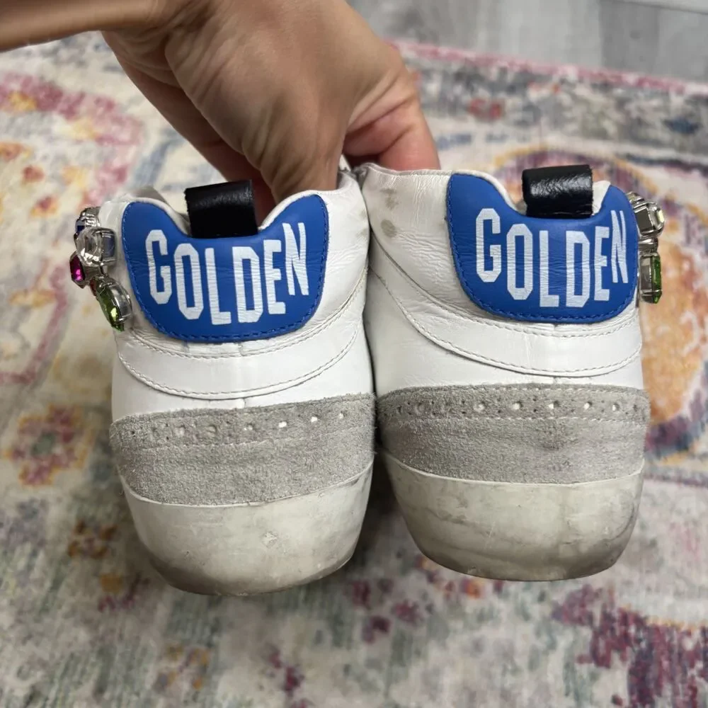 Golden Goose Midstar Crystal High Top Sneakers - Picture 6 of 7